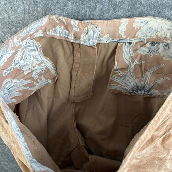 Tommy Bahama Women's Corduroy Pants 14 Stretch Tan Brown Wide Leg Casual 464 - Picture 12 of 15